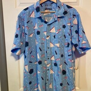 VSTR Button Down Golf Shirt Men's XL90s style